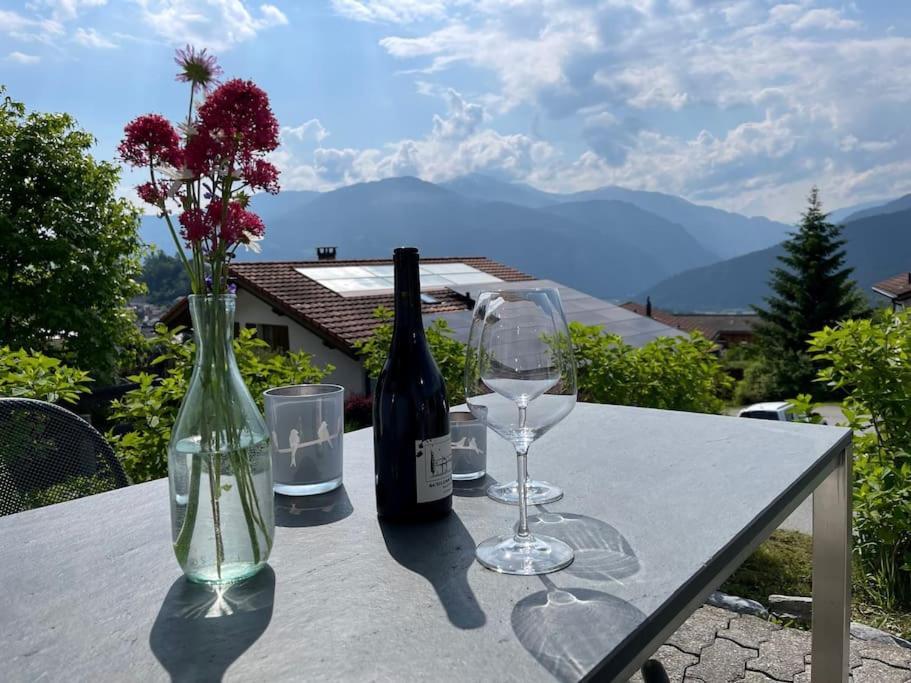 Wohnung Mit Fantastischer Aussicht Trin Εξωτερικό φωτογραφία